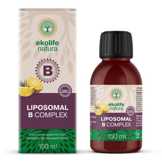 Ekolife Natura Liposomal B Complex 150 ml – tekutý lipozomální komplex vitamínů skupiny B