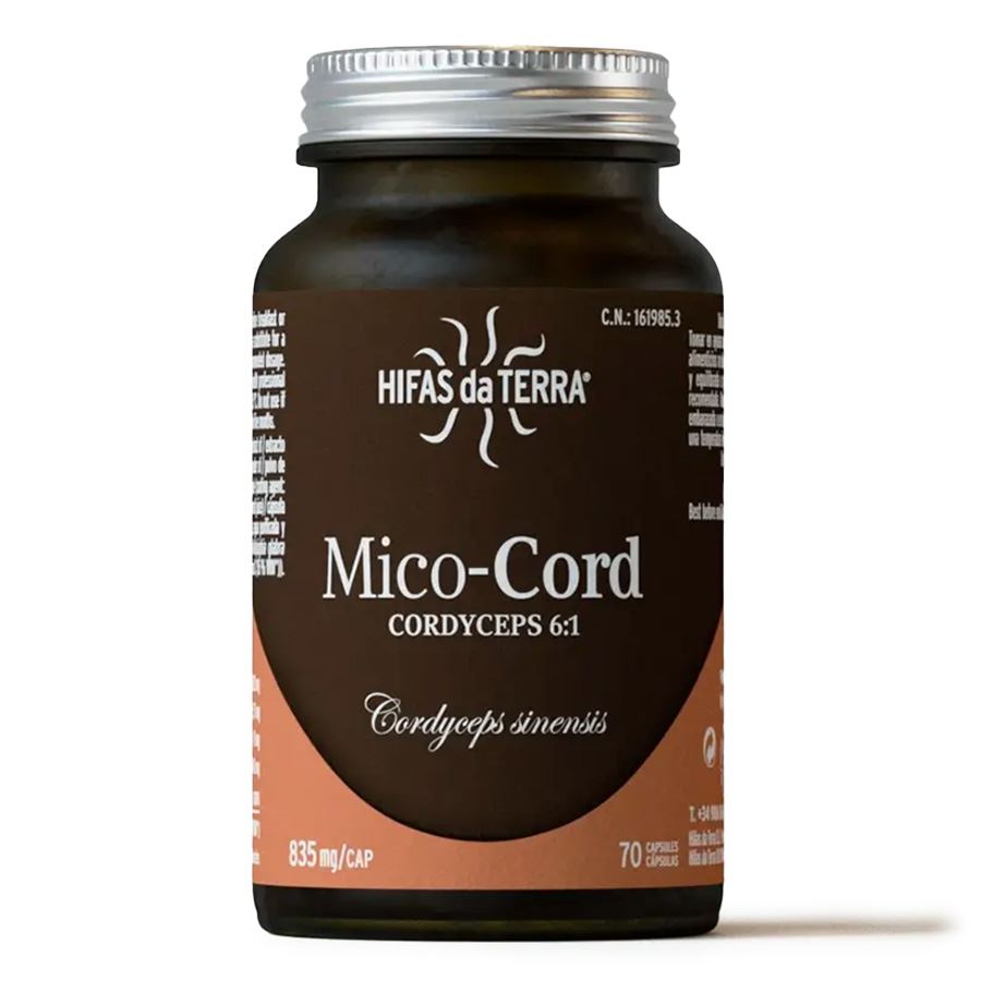 Hifas da Terra Mico-Cord 70 kapslí – doplněk stravy s extraktem z housenice čínské