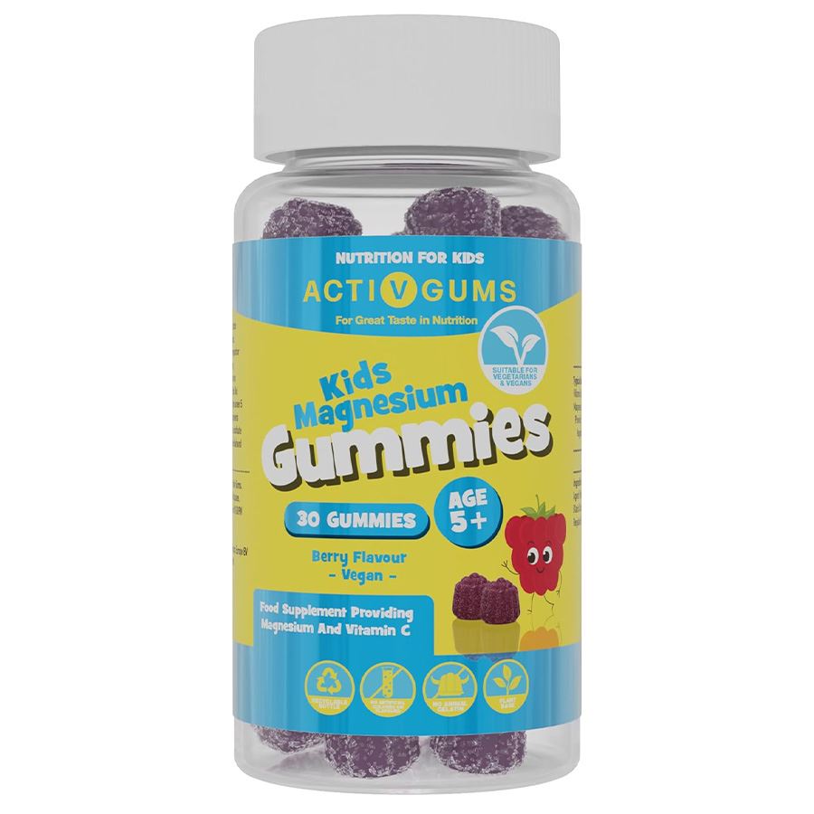 Activ Gums Kids Magnesium Gummies 30 želé – dětské želé s hořčíkem a vitamínem C, doplněk stravy