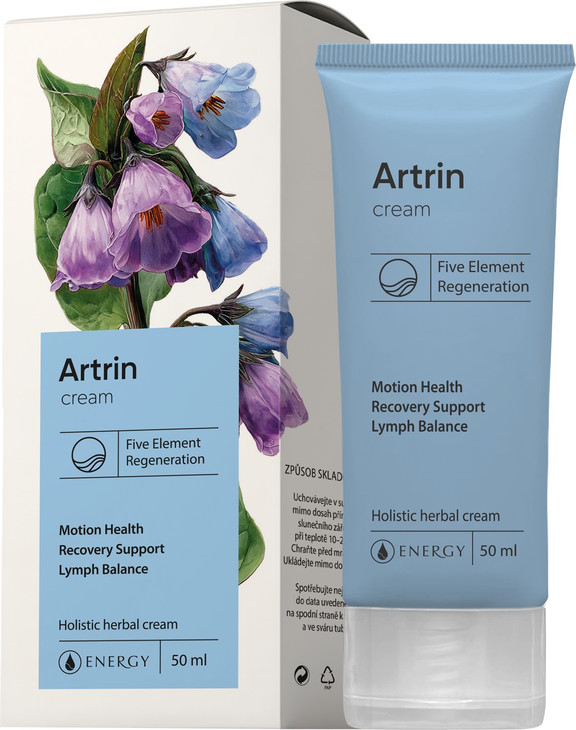 ENERGY Artrin mast 50 ml – bylinný krém k masáži svalů a kloubů