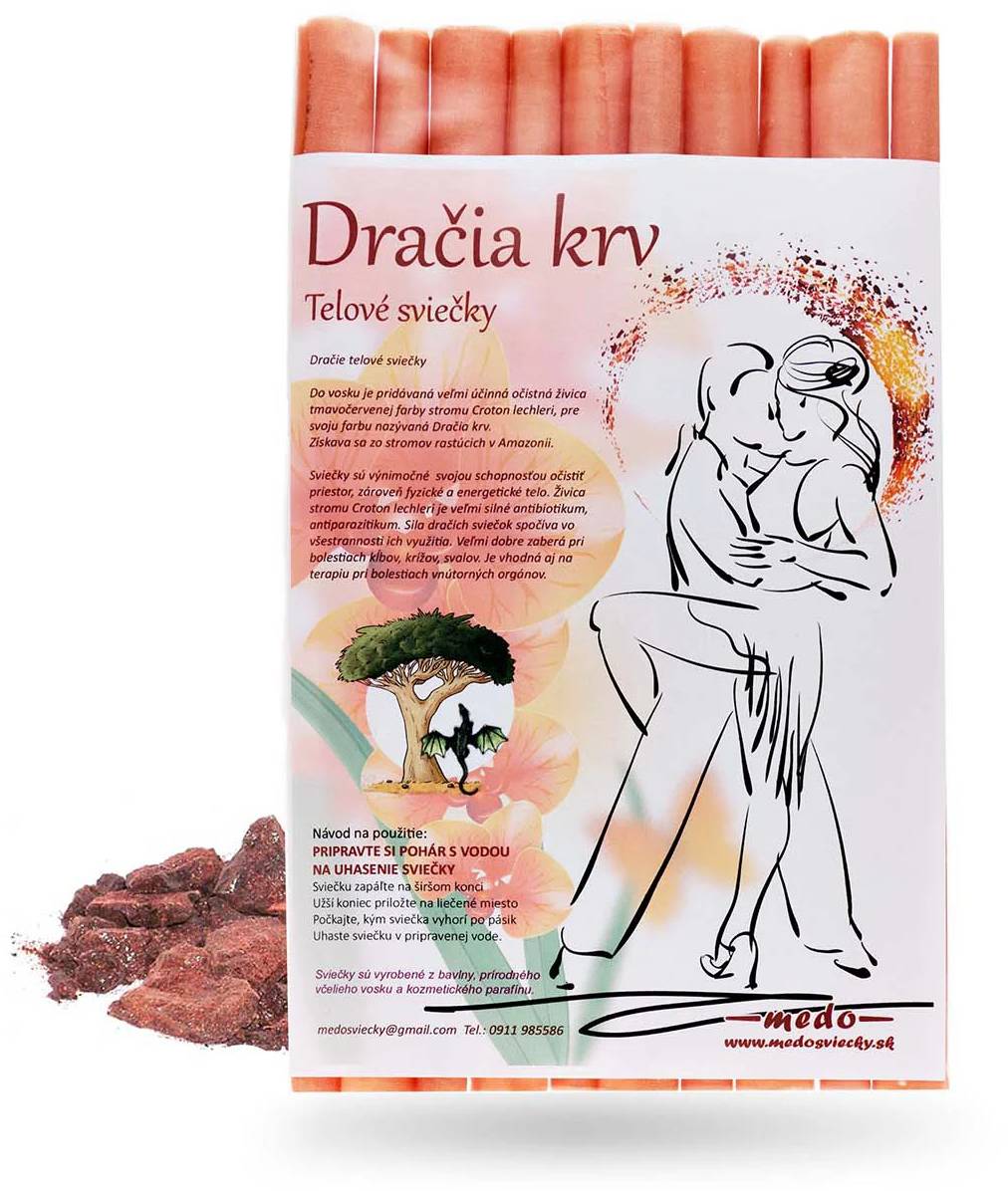 Medosvíčky tělové svíce Dračí krev