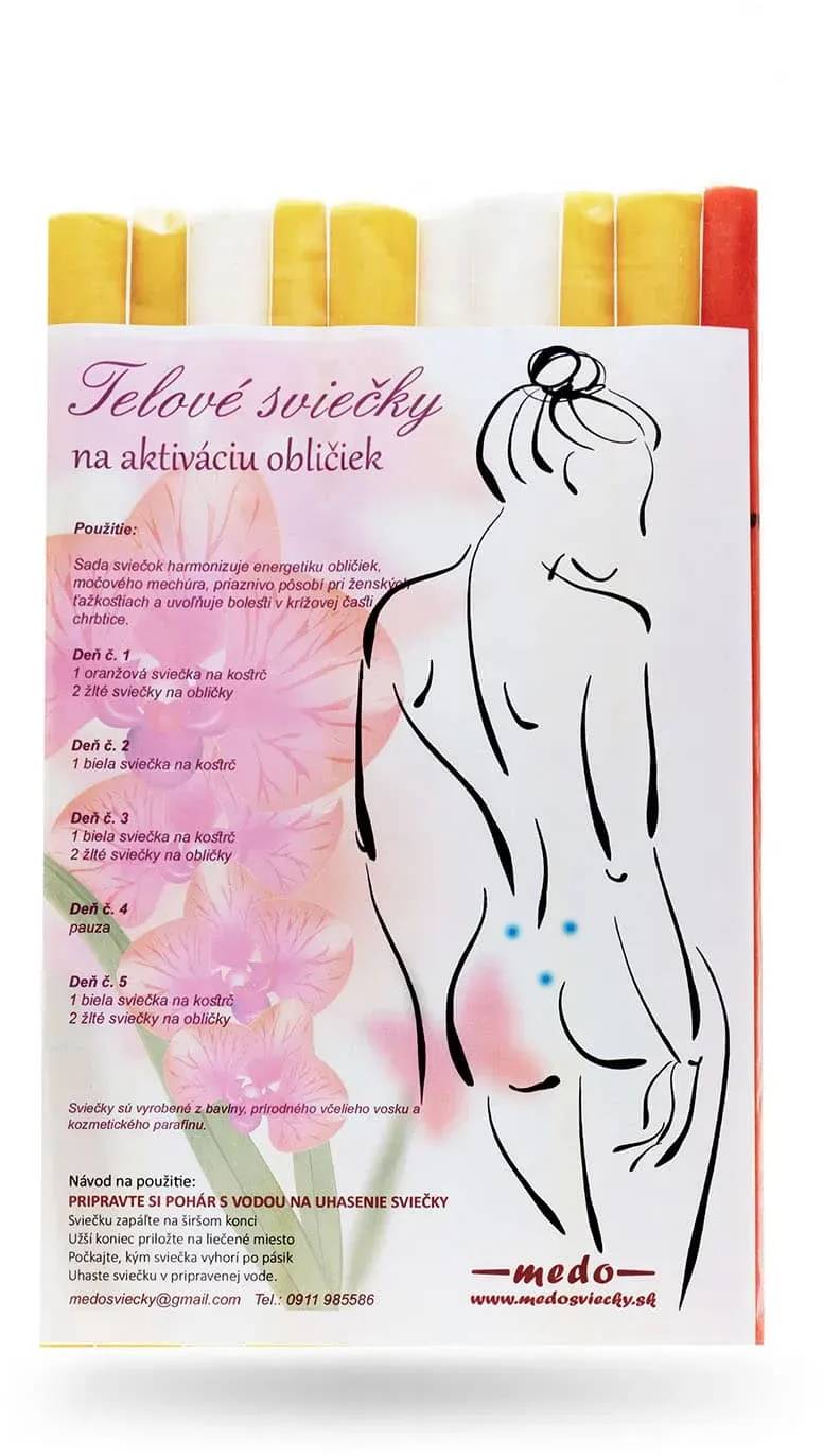 Medosvíčky sada na aktivaci ledvin, 10 svící