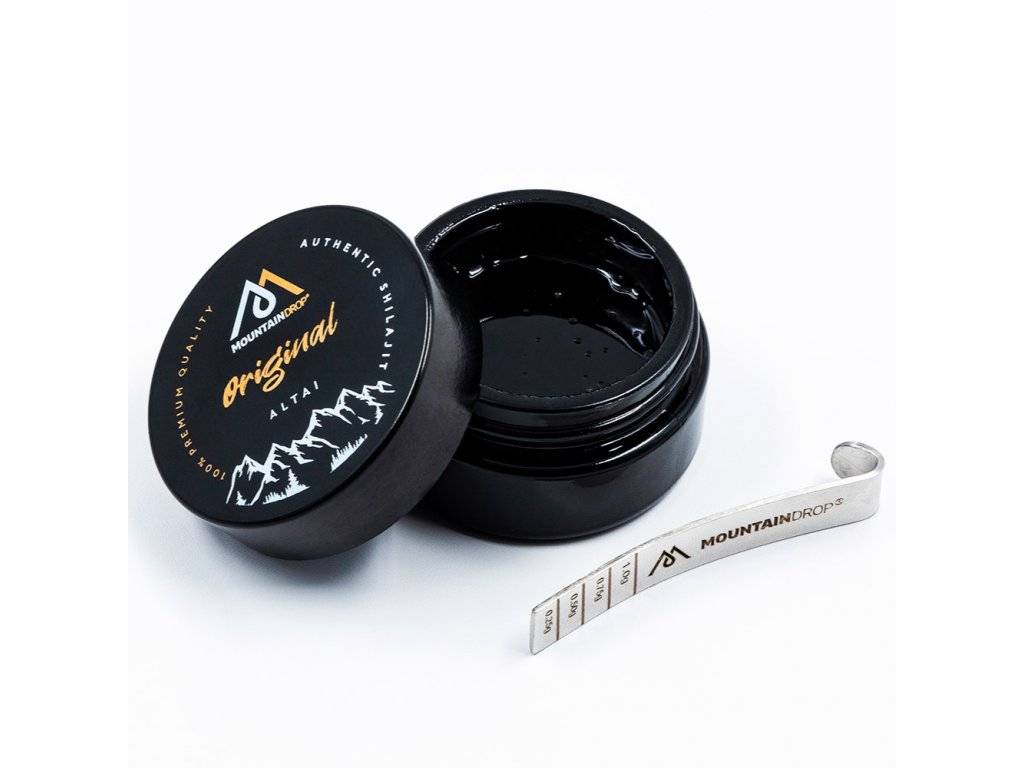 MOUNTAINDROP mumio shilajit pryskyřice originál čisté 25g sklenice